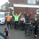 A group of friends cycled from the Humber Bridge to Doncaster in memory of their friend.