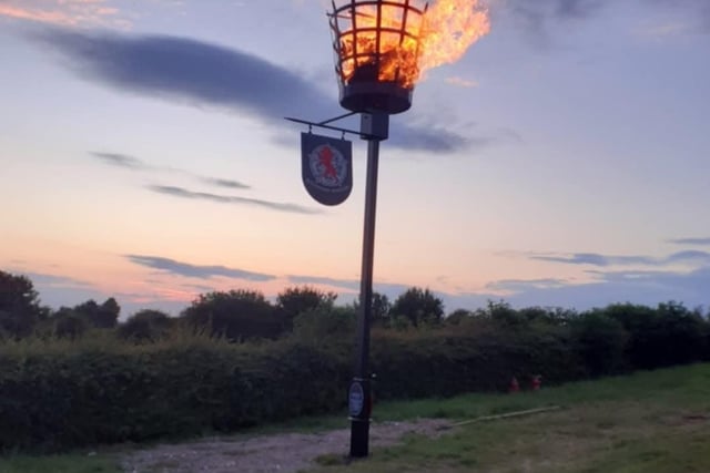 Epworth was another town where a beacon was lit for the 80th anniversary of VE Day.