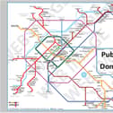 The London Underground style map of Doncaster's pubs. (Photo: Pubstops).