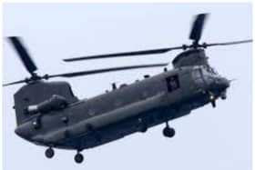 RAF Chinook helicopters have been spotted over Doncaster.