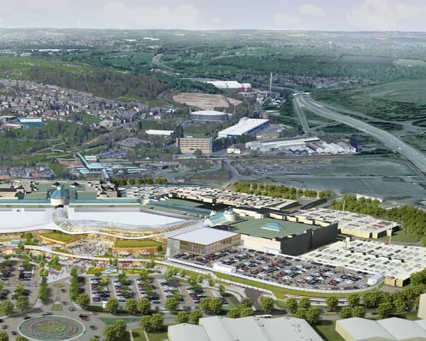 Impression of the Meadowhall extension.