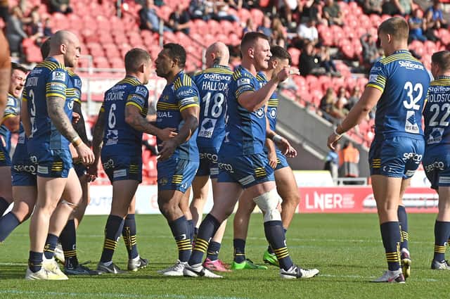 Doncaster face Workington Town in the League One play-off final on Sunday. Photo: Andrew Roe/AHPIX LTD