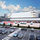 An impression of how the new Home Bargains depot will look.