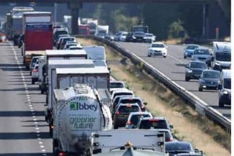 The M18 has been closed in both directions near Doncaster.