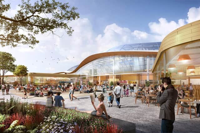 Artist's impression of the revised Leisure Hall.