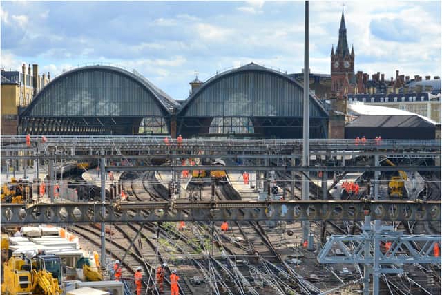 Upgrade work is continuing at London King's Cross.