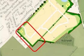 The area in Hatfield earmarked for the development