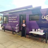Weston Park Cancer Charity’s big purple bus to visit Lakeside Village.