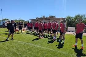 The vast  majority of Rovers' squad have travelled to Portugal.