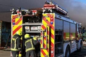 Fire crews were called to the scene in Cantley last night.