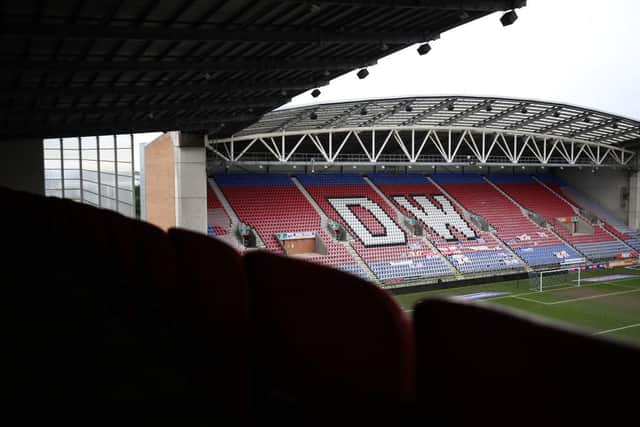 The DW Stadium, home of Wigan Athletic