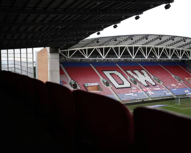 The DW Stadium, home of Wigan Athletic