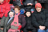 Doncaster Rovers fans watch the defeat at Walsall.