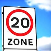 20 mph zone.