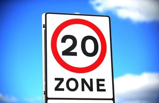 20 mph zone.