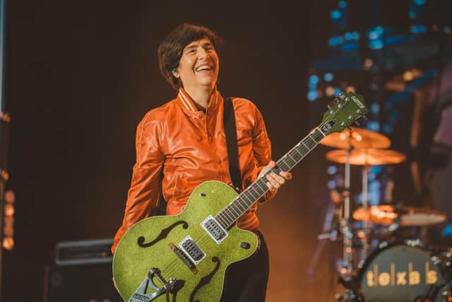 Texas lead singer Sharleen Spiteri ensured a party atmospher. (Photo: Cuffe and Taylor).