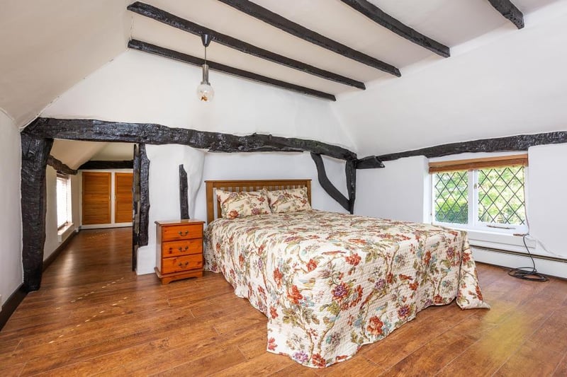 The quirky nature of the house extends to the first floor and the bedrooms.