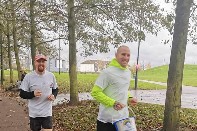 David and Wayne running around Lakeside on November 14.