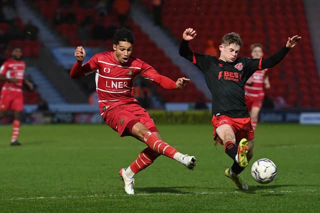 Doncaster's Kyle Knowle. Photo: Howard Roe/AHPIX LTD