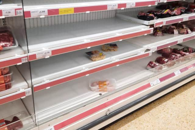 Empty shelves at supermarkets are becoming an increasingly common sight.