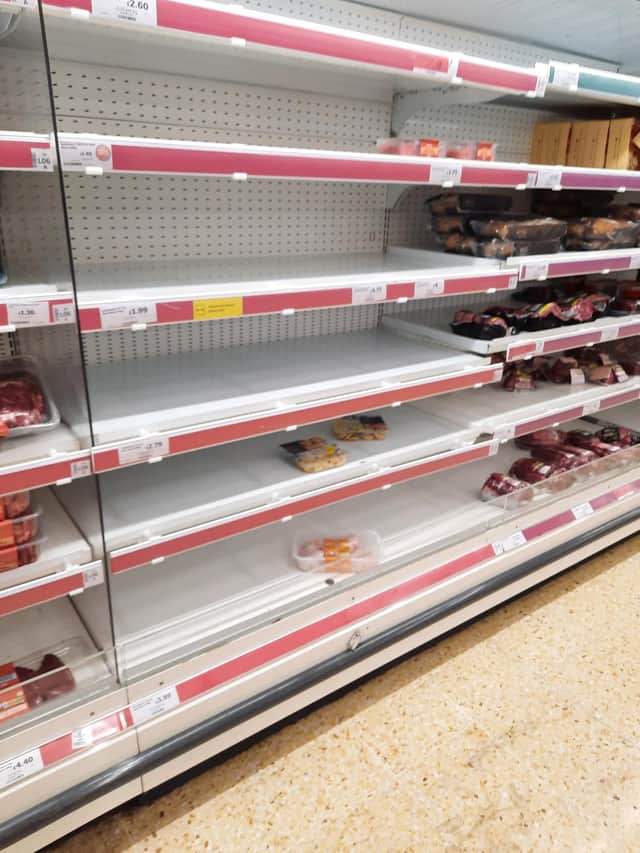 Empty shelves at supermarkets are becoming an increasingly common sight.