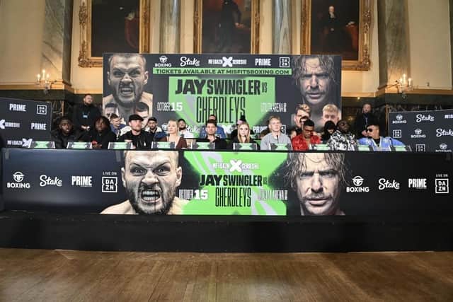 Misfits Boxing press conference kicks off at Cutlers' Hall in Sheffield. Photo by Misfits Boxing