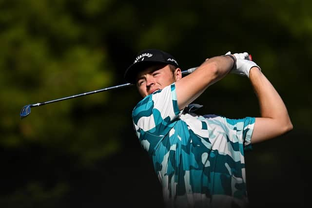 Welcome to the big leagues: 18-year-old Joshua Berry of Doncaster contesting the DP World Tour's Qualifying School final stage at Infinitum Golf in Tarragona, Spain, this week. He began the week as an amateur, finishes it as a professional. (Picture: Octavio Passos/Getty Images)