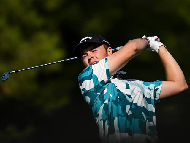 Welcome to the big leagues: 18-year-old Joshua Berry of Doncaster contesting the DP World Tour's Qualifying School final stage at Infinitum Golf in Tarragona, Spain, this week. He began the week as an amateur, finishes it as a professional. (Picture: Octavio Passos/Getty Images)