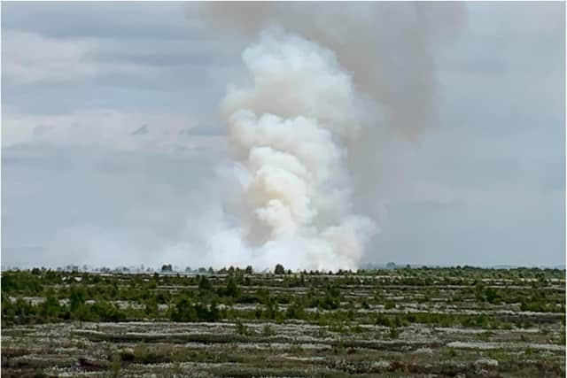 The blaze has already devastated huge swathes of Hatfield Moor.