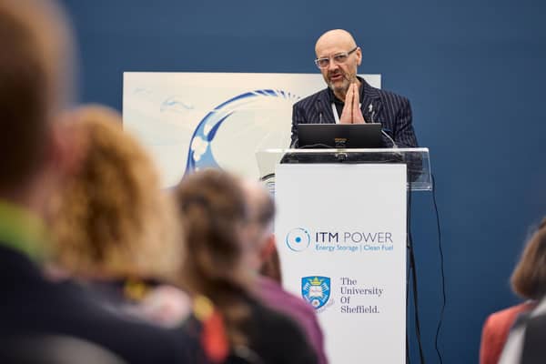 Dr Graham Cooley, ITM Power CEO, said “South Yorkshire is fast becoming a global hub for the manufacture of technologies and components that are vital in the race to net zero."
Pix: Shaun Flannery/shaunflanneryphotography.com