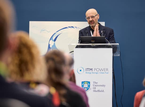 Dr Graham Cooley, ITM Power CEO, said “South Yorkshire is fast becoming a global hub for the manufacture of technologies and components that are vital in the race to net zero."
Pix: Shaun Flannery/shaunflanneryphotography.com