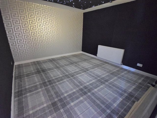 According to the listing, the cinema room has been created “to enjoy entertainment sound, within a modern environment, having a socket point and a radiator”.