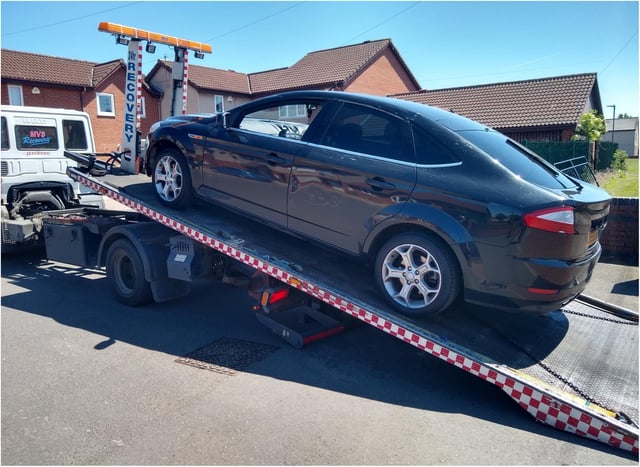 Police seized the car in Stainforth.