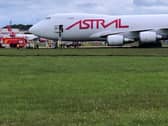Crews have been evacuated from the aircraft by ladders. (Photo: James Leyland).