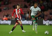 Louie Marsh in action for Sheffield United during the Carabao Cup. Photo: Simon Bellis/Sportimage