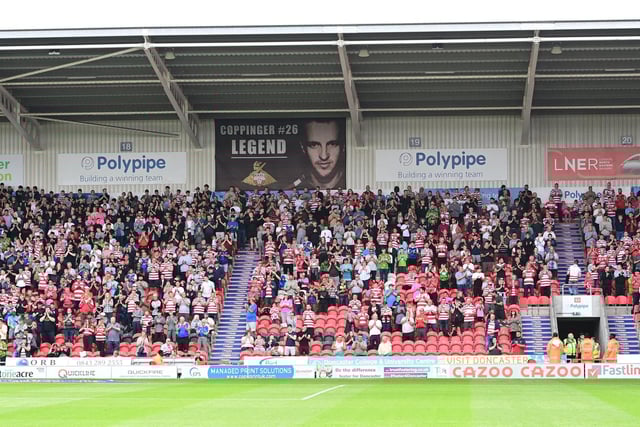 Doncaster Rovers have an average crowd of 6,577 this season.