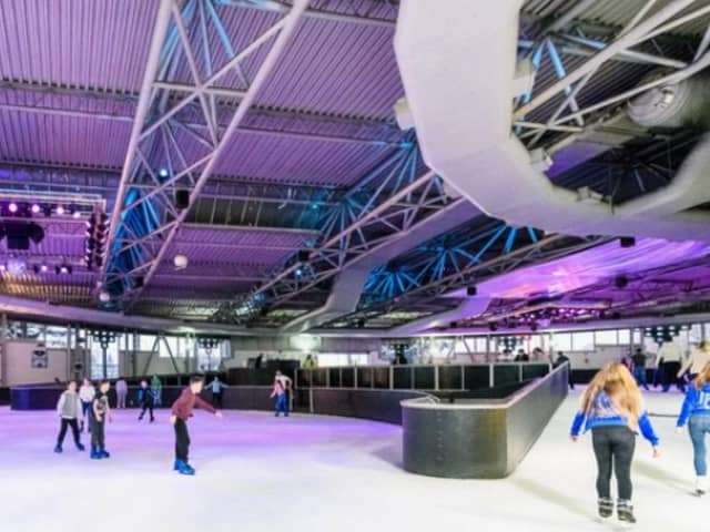 Get romantic with an ice skating session