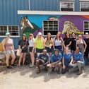 Doncaster College students on an international development trip to St Lucia
