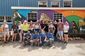 Doncaster College students on an international development trip to St Lucia