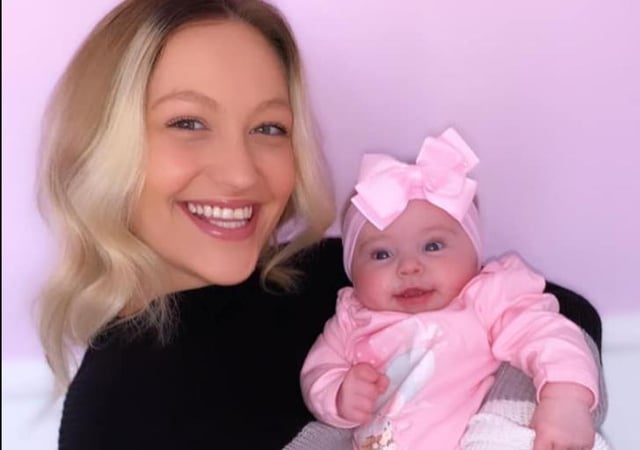 Sophie Stokes and baby Daisy Summer Stokes