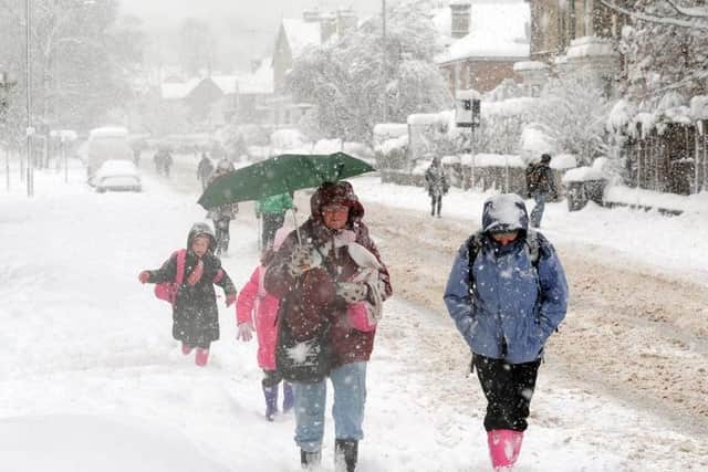 Snow is expected to start falling in Doncaster on Friday.