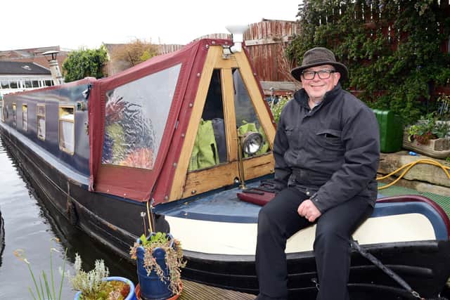 Commodore Paul Mellors, pictured by his Narrowboat, Twilight. Picture: NDFP-04-05-21-StrawberryBoat 2-NMSY
