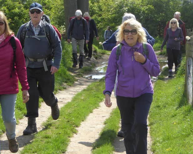 Sun was shining for the Ramblers on the Wentbridge walk