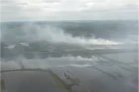 The blaze on Hatfield Moors has moved into its fourth day.