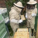 Jars of honey produced at the Walled Garden flew off the shelves.