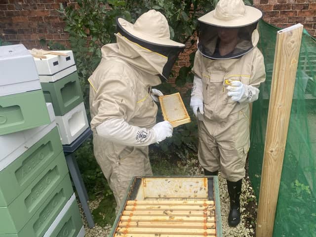 Jars of honey produced at the Walled Garden flew off the shelves.