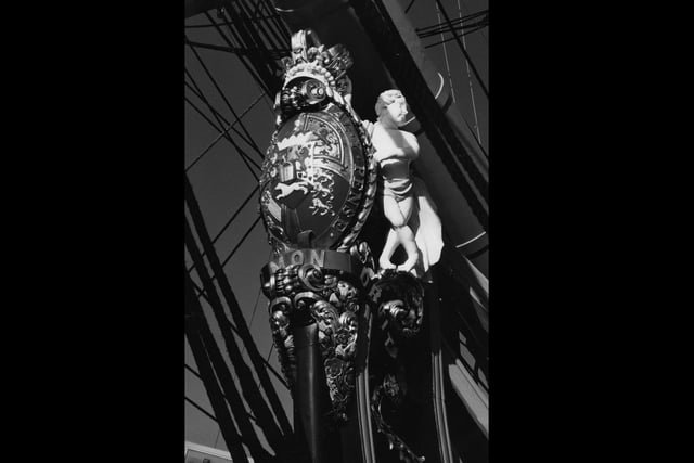 The figurehead on HMS Victory, 1994. The News PP5353