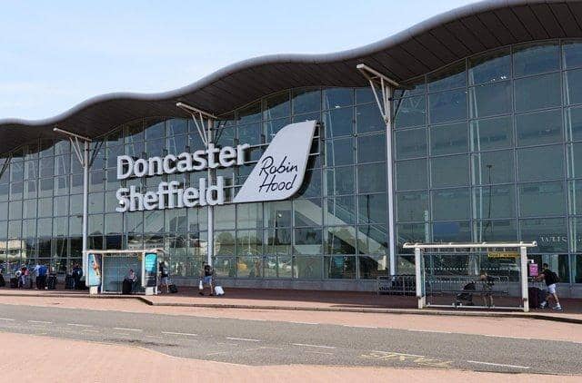 Doncaster Sheffield Airport terminal building.