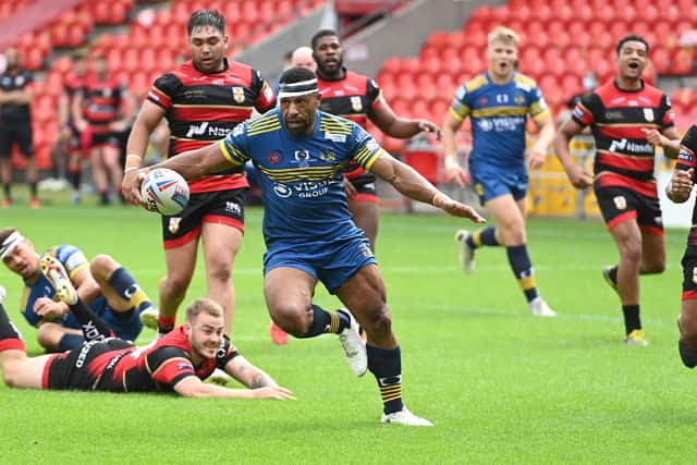 Jason Tali scored on his 100th appearance for Doncaster in Sunday’s win over London Skolars