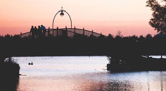 A wonderful bridge at sunset by @tobyhayes_photography